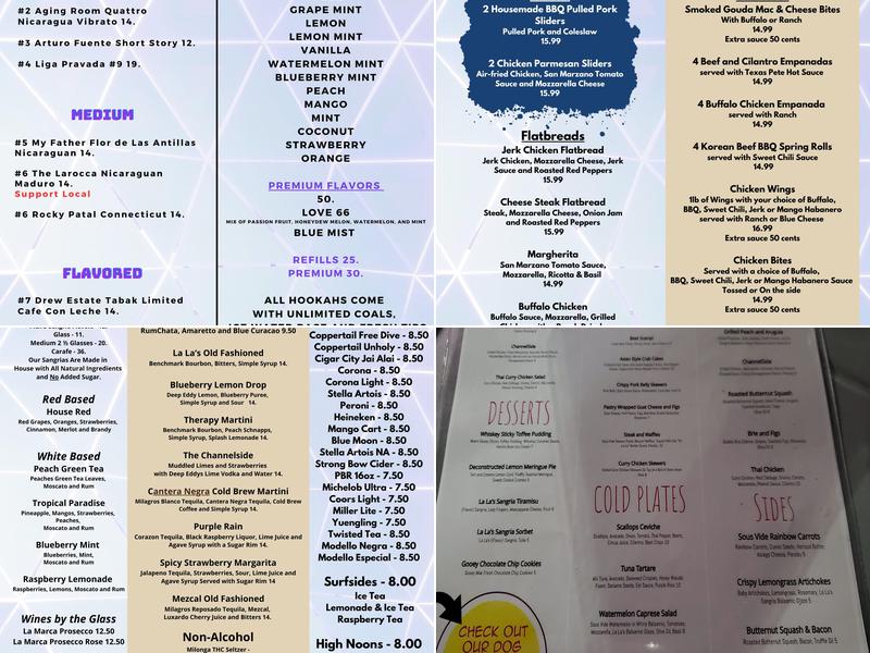 La La's Sangria Lounge Menu