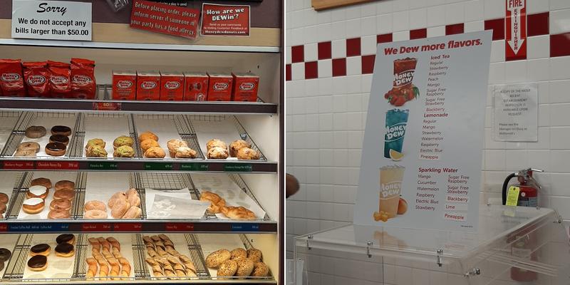 Honey Dew Donuts Menu
