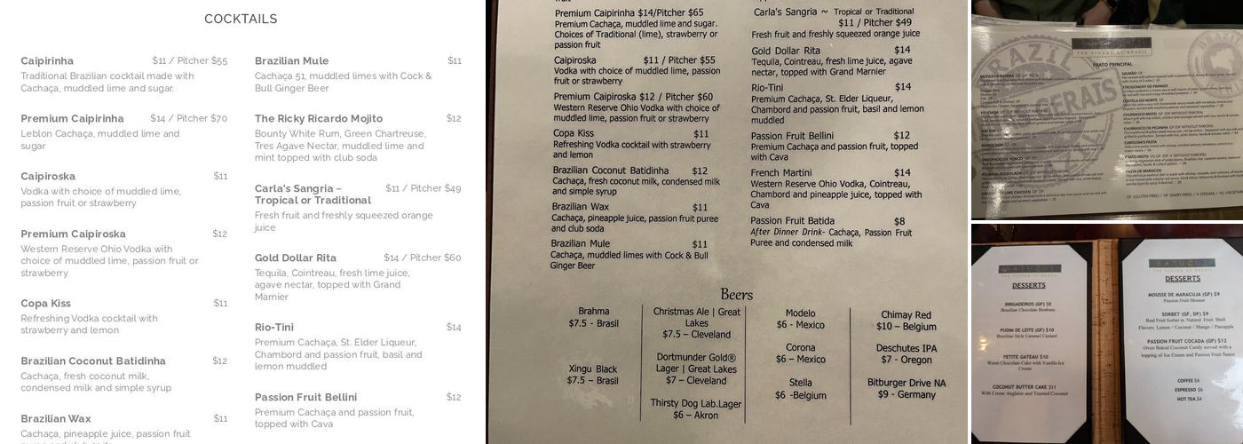 Batuqui on the Falls Menu