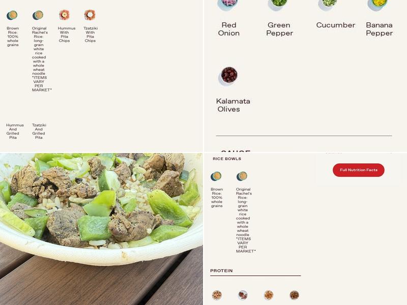 Rachel's Mediterranean Grill Menu