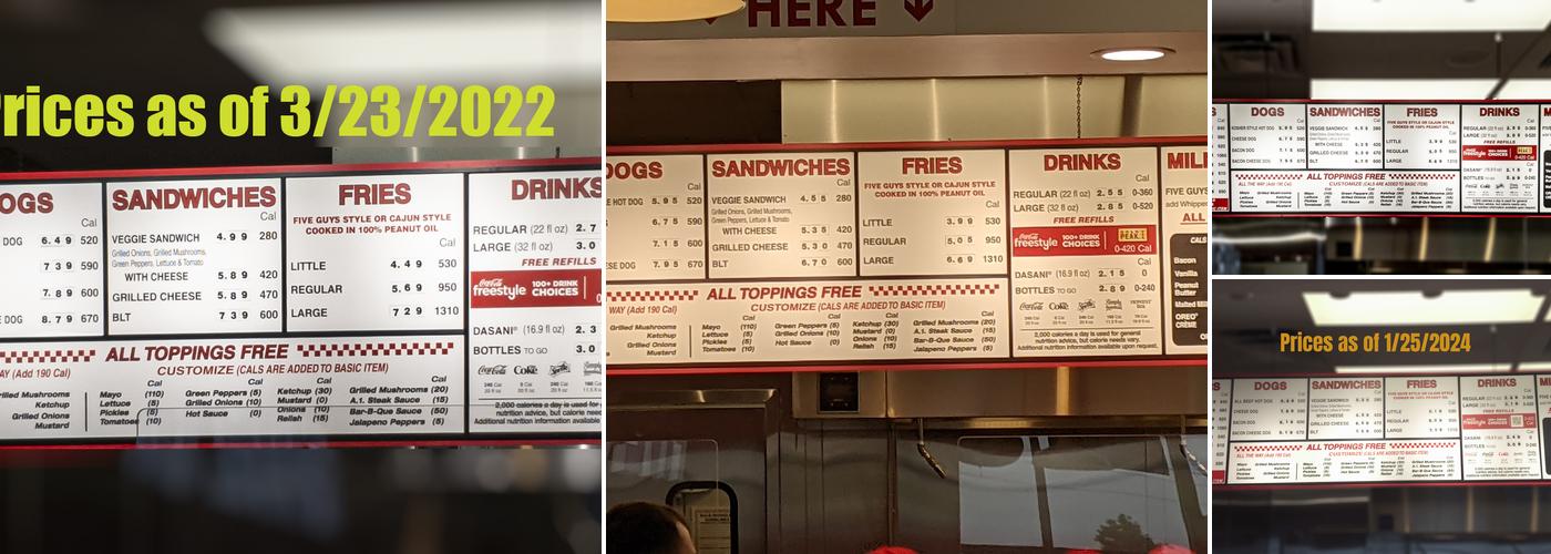 Five Guys Menu