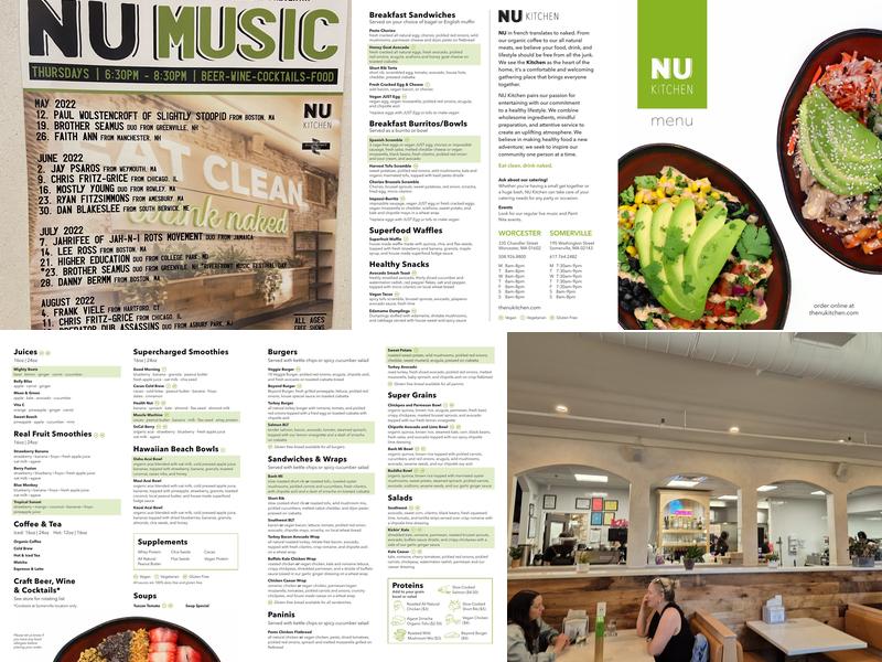 NU Kitchen Newburyport Menu