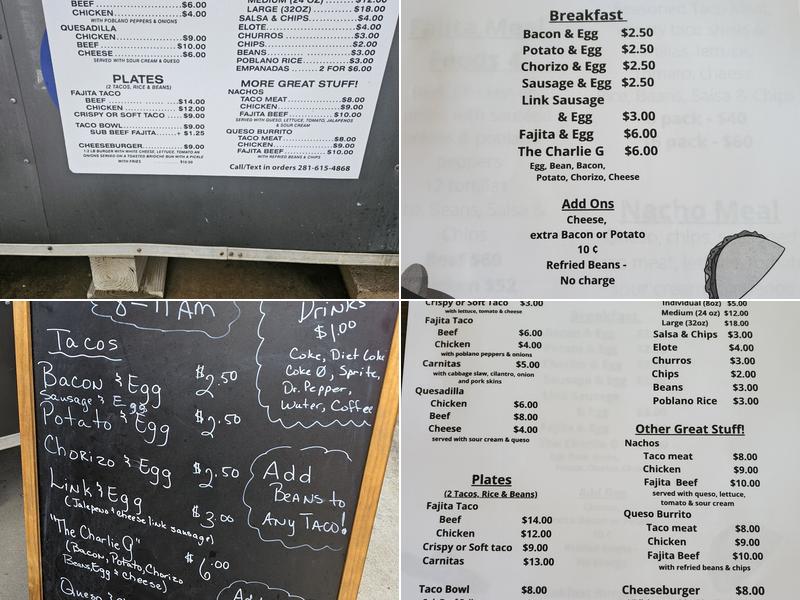 Yole's Tacos & More Menu