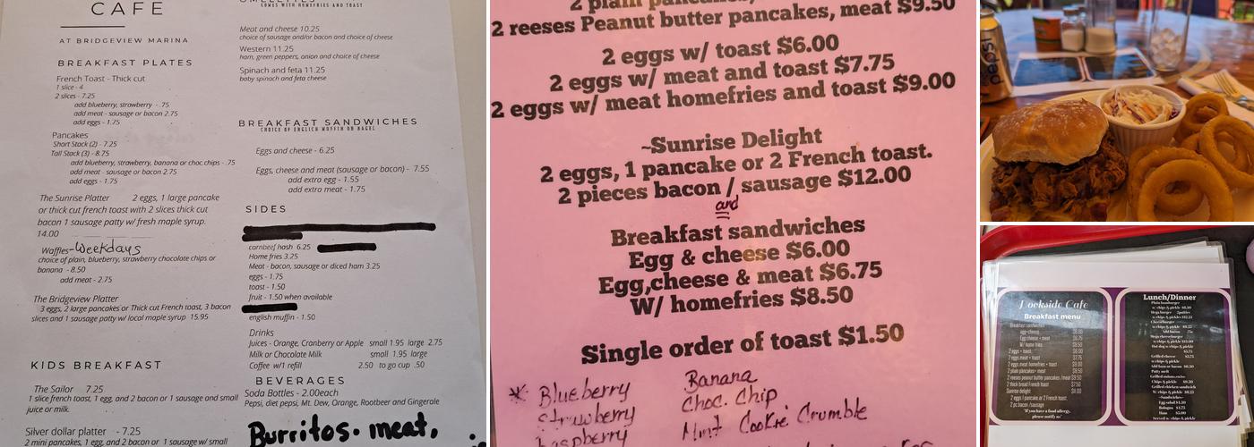 Dockside Café Menu