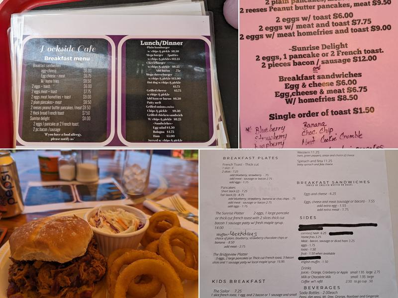 Dockside Café Menu