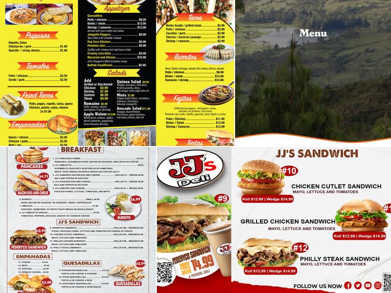 Leon’s Latin Cafe Menu