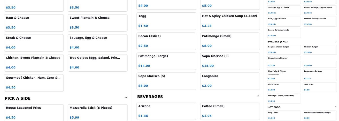 HOUSE KITCHEN Menu