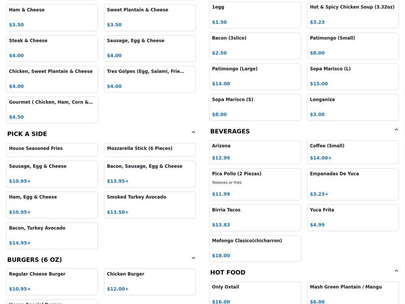 HOUSE KITCHEN Menu