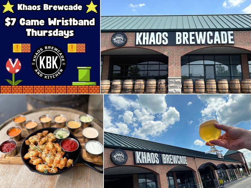 Khaos Brewcade & Kitchen 12337 Illinois Rte 59 Suite #155, Plainfield