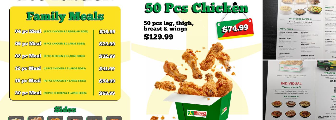 Brown's Chicken Menu