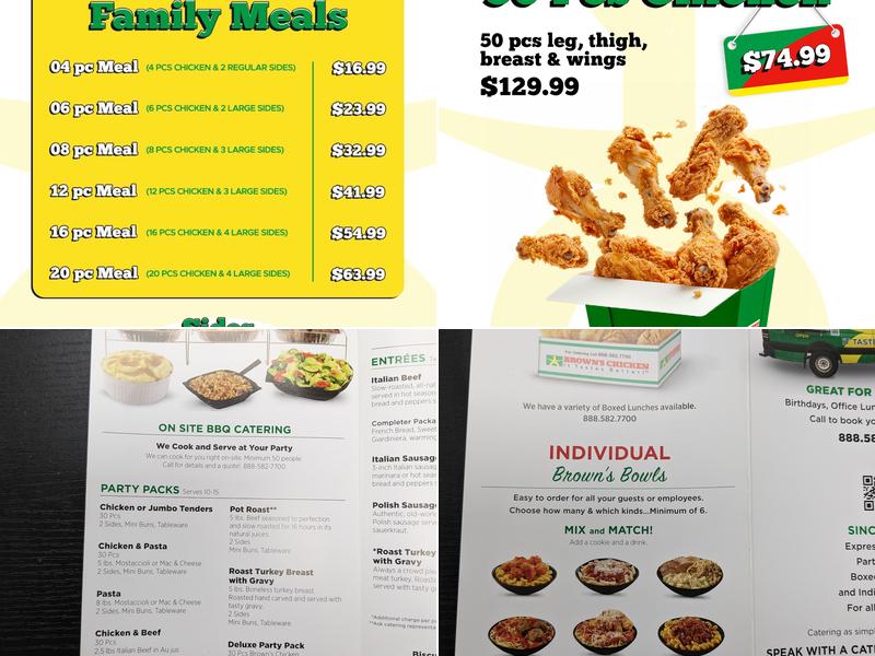 Brown's Chicken Menu