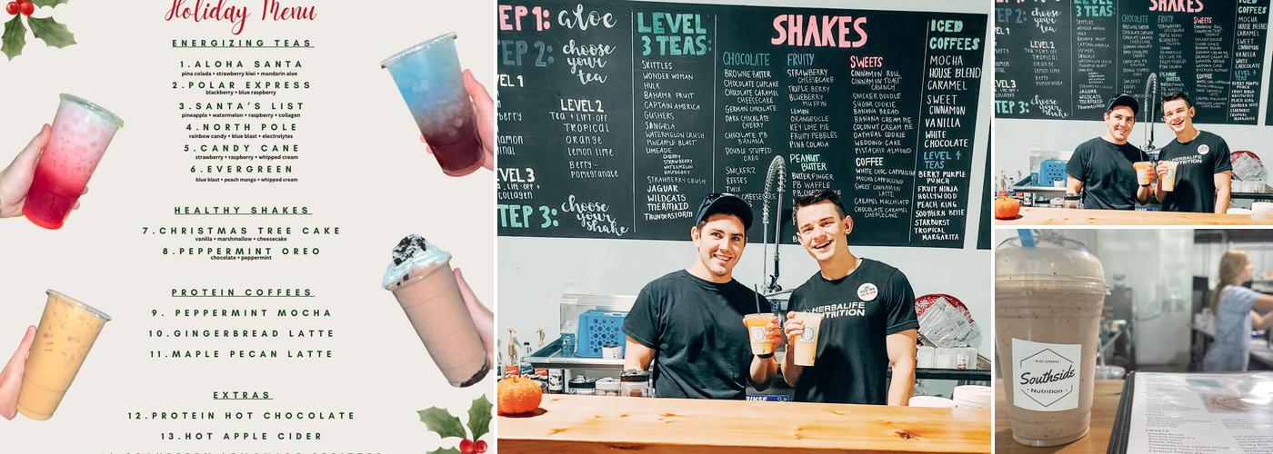 Southside Nutrition Menu