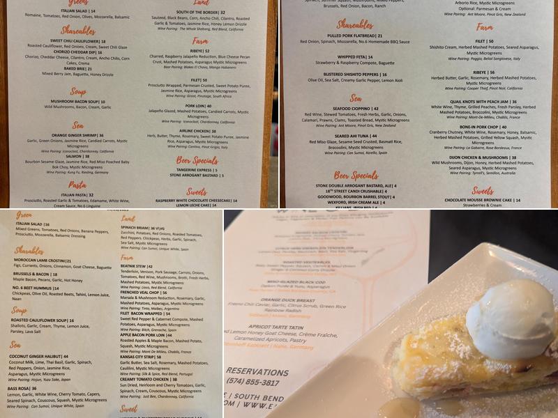 No.6 Scratch Kitchen Menu