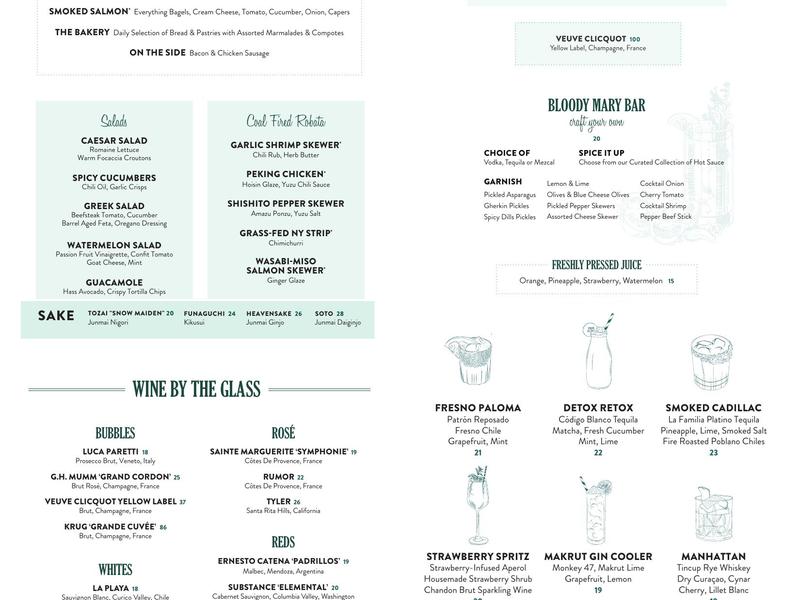 Catch Miami Beach Menu