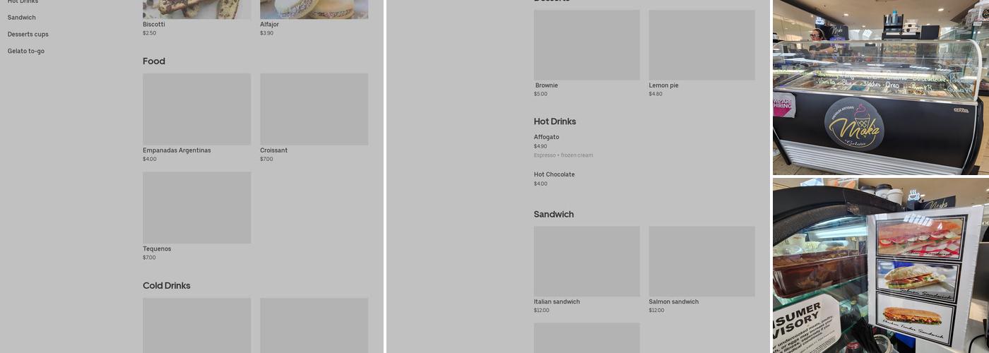 Moka bakery and desserts Menu