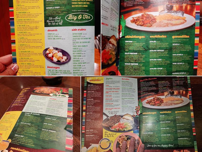 BigOtes Menu