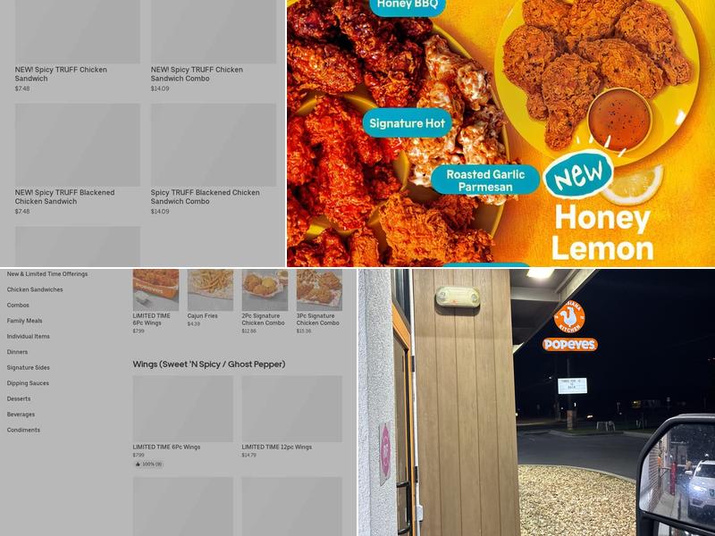 Popeyes Louisiana Kitchen Menu