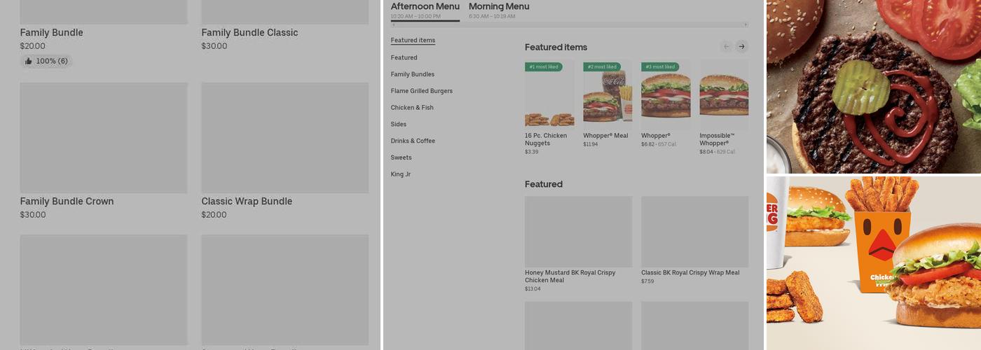 Burger King Menu