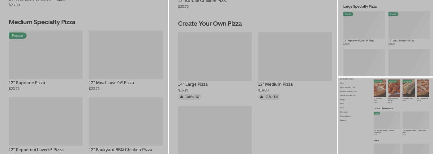 Pizza Hut Menu