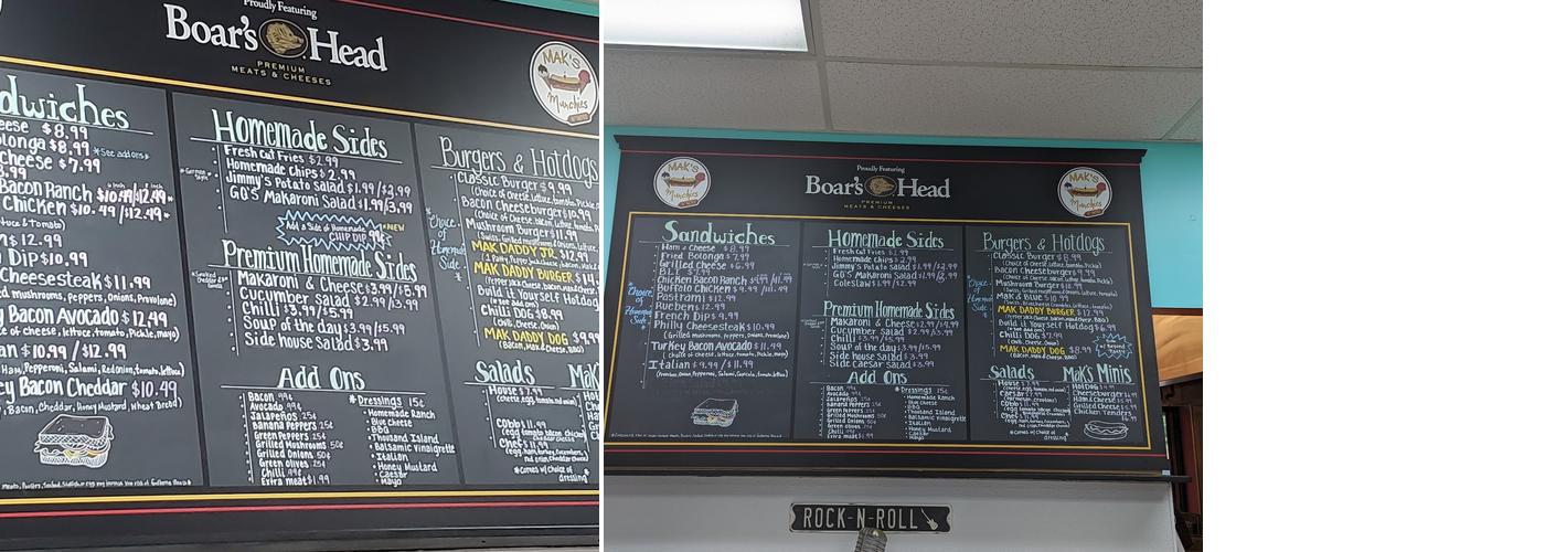 Maks Munchies N More Menu