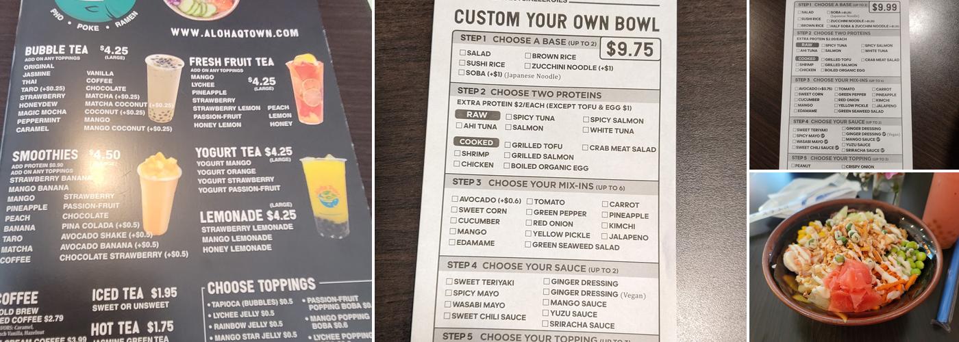 Aloha Menu
