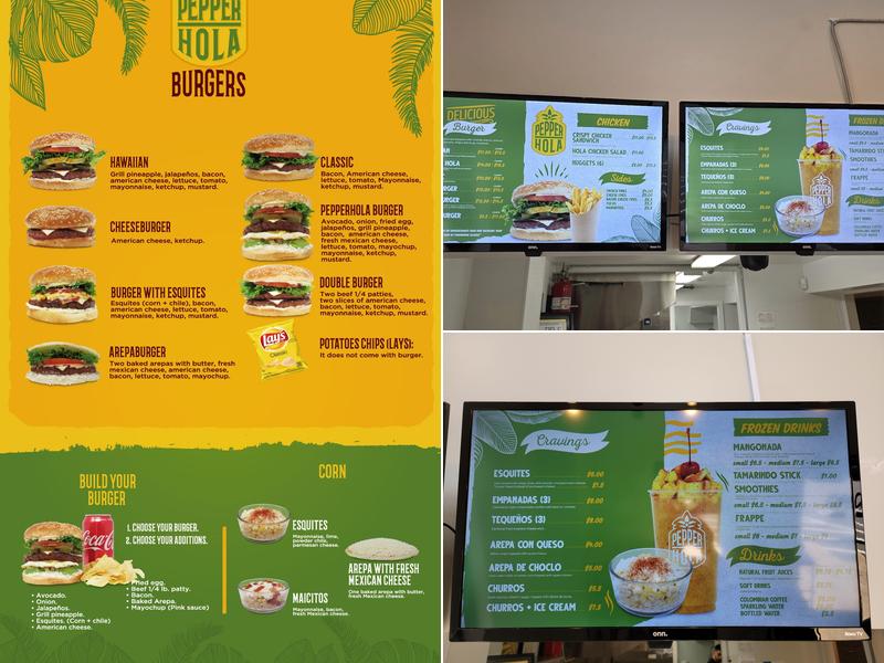Pepper Hola Menu