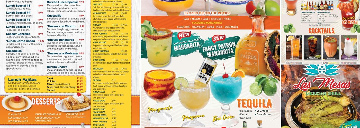 Las Mesas Mexican Grill Menu