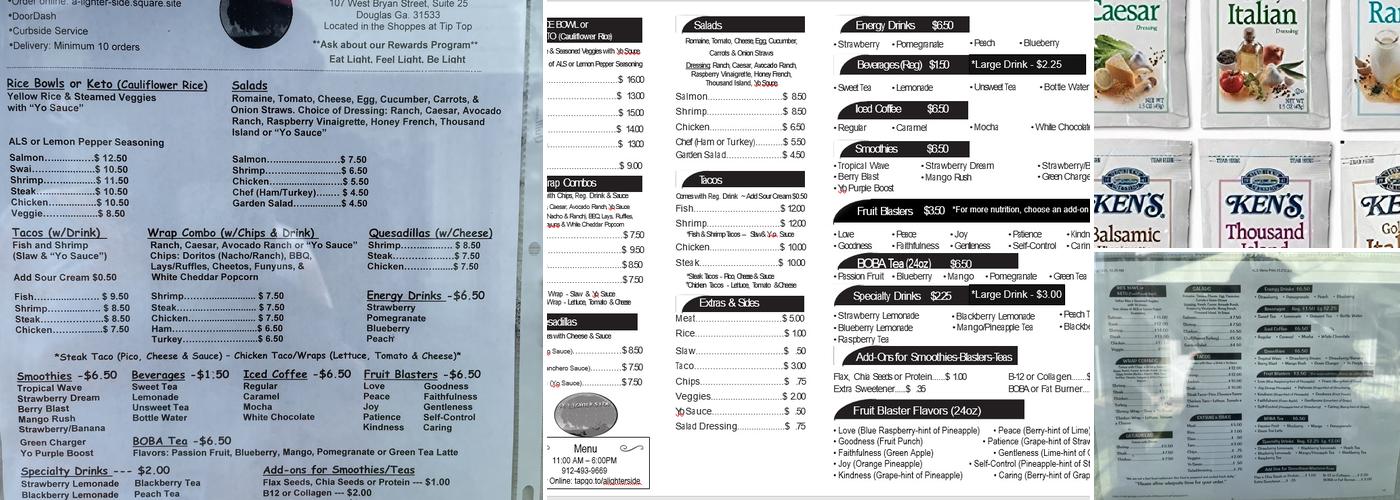 A Lighter Side Menu