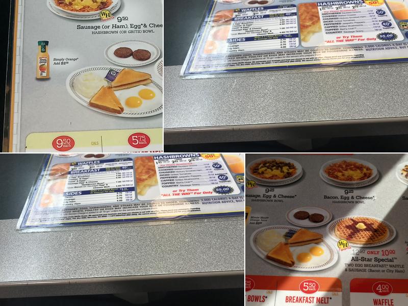 Waffle House Menu