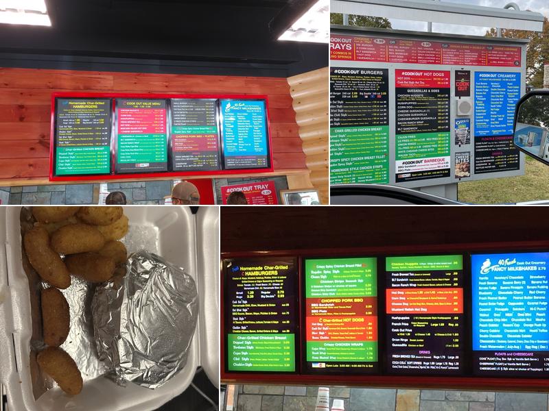Cook Out Menu