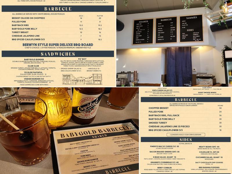 BABYGOLD BARBECUE Menu