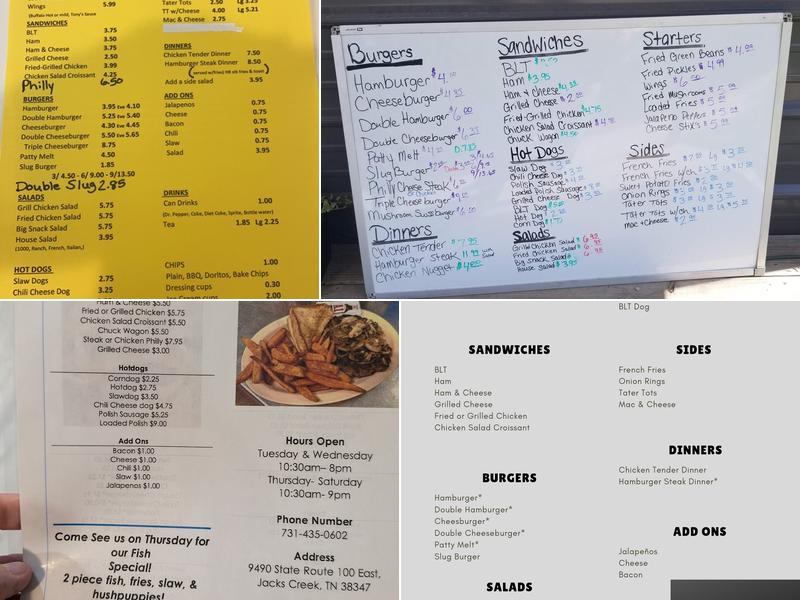 Jack’s Creek Grill and Go Menu