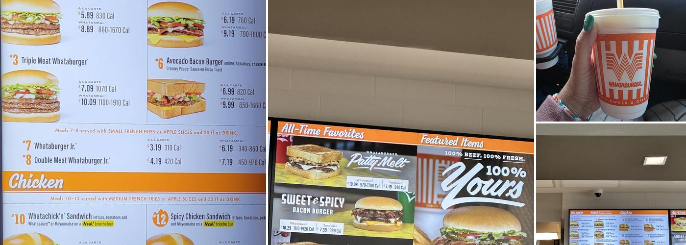 Whataburger Menu