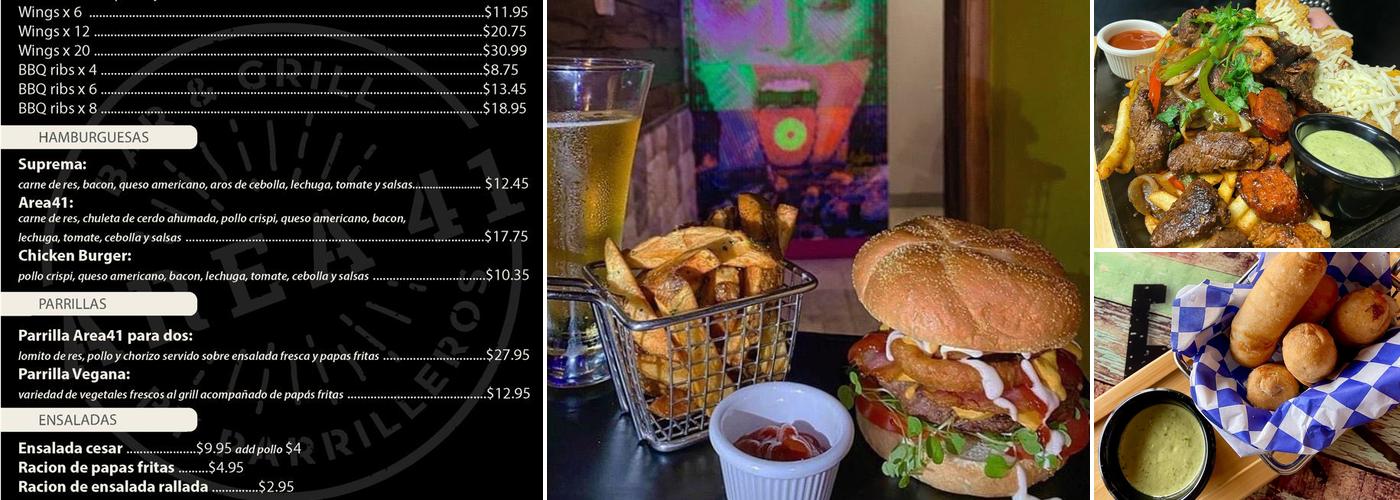 AREA41 DORAL Menu