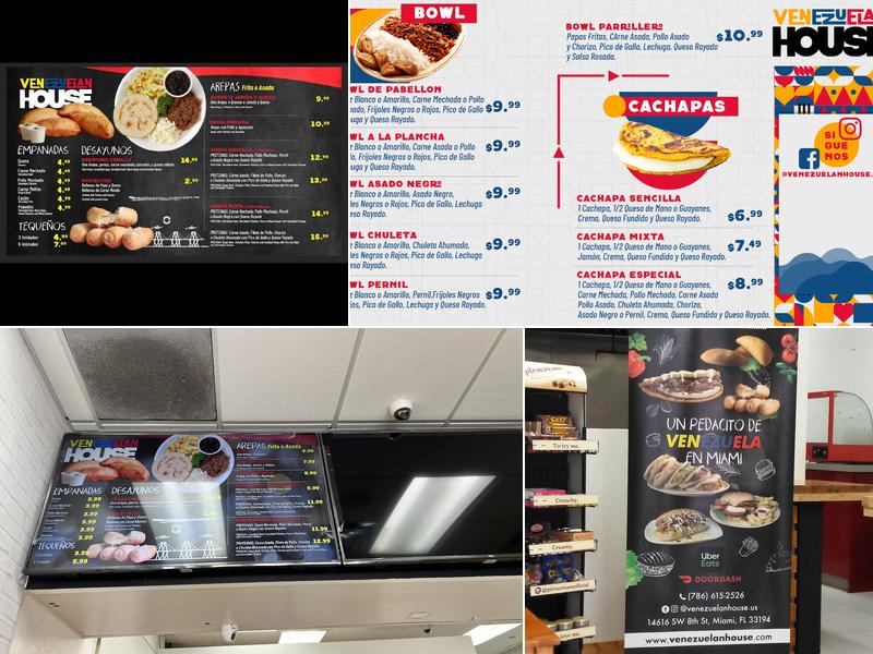 Venezuelan House Menu