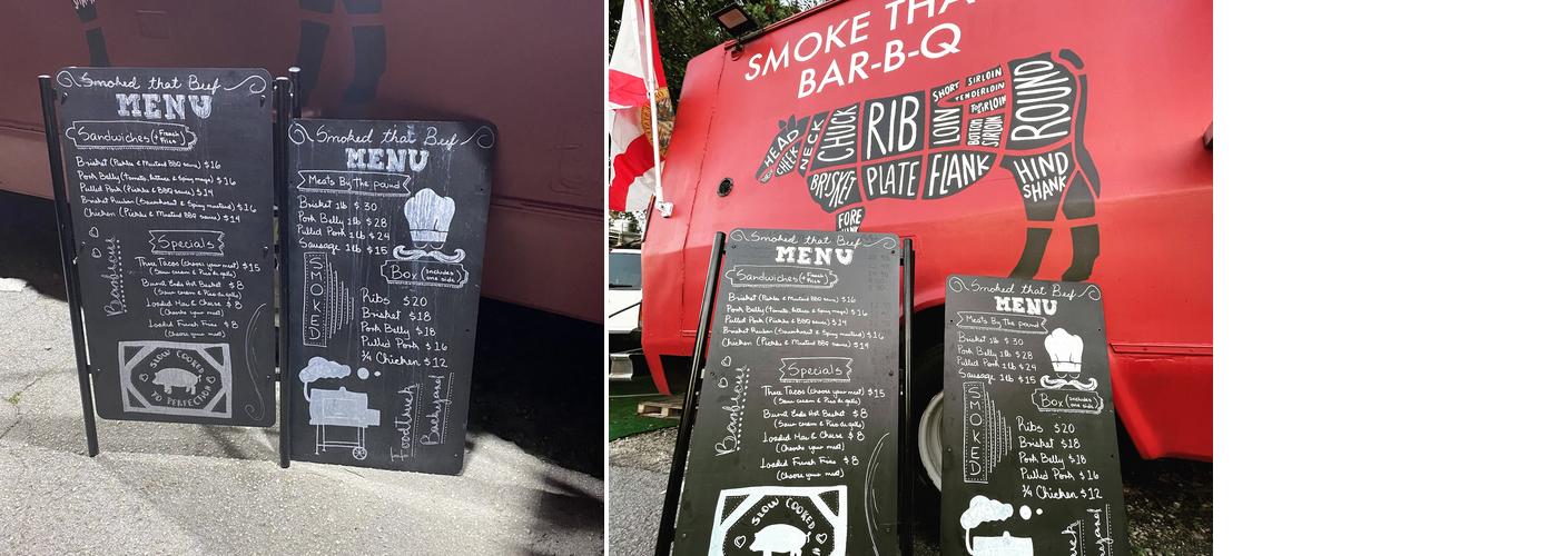 Smoke that Beef Menu