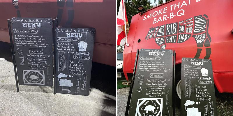 Smoke that Beef Menu