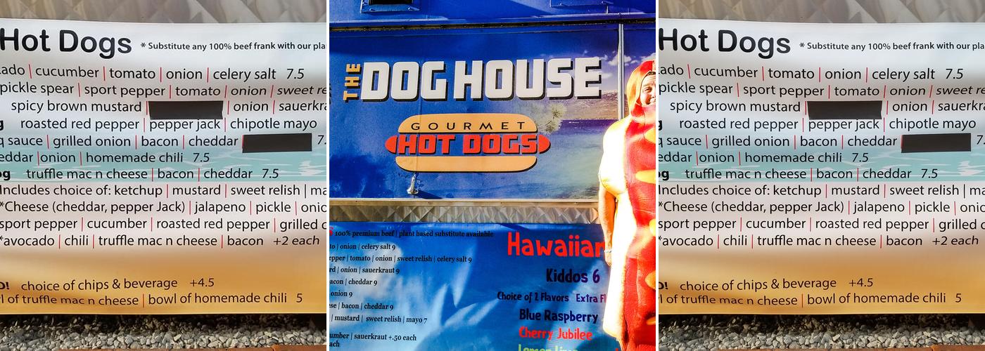 The Dog House Menu