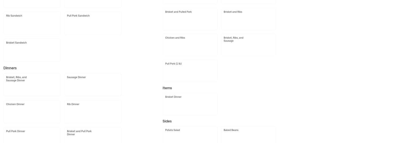 Tiny'smokehouse Menu