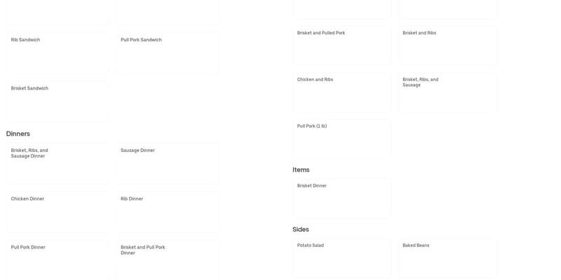 Tiny'smokehouse Menu