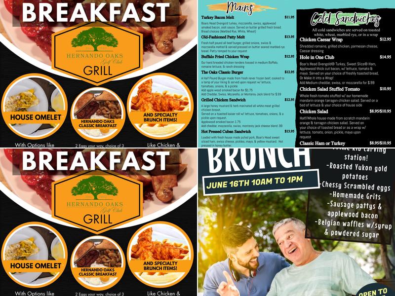 Hernando Oaks Bar and Grill Menu