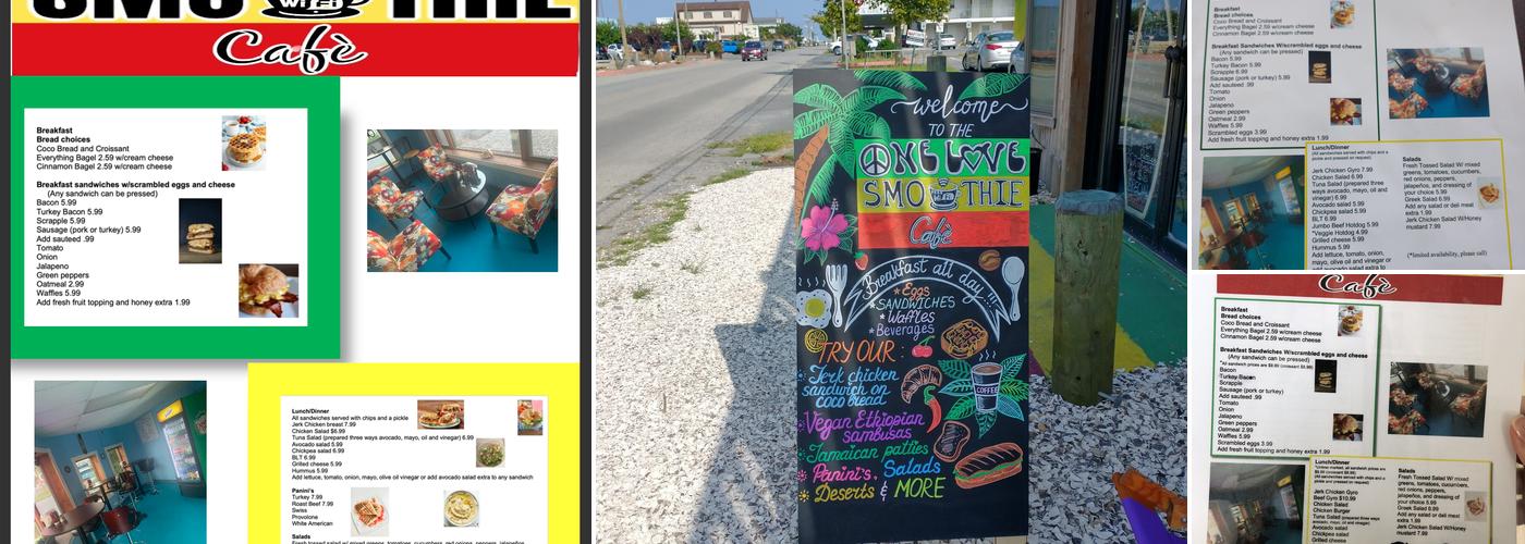 One Love Smoothie Cafe Menu