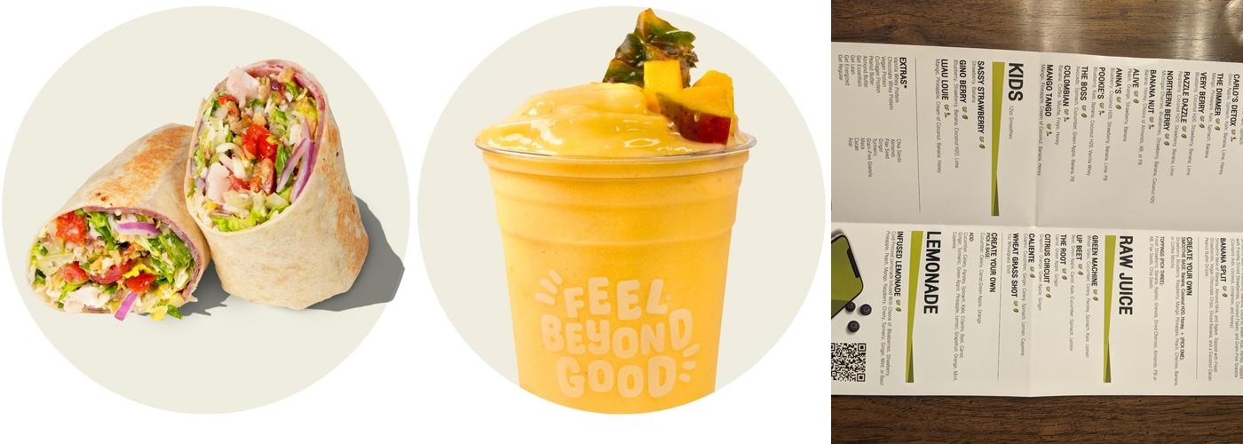 Beyond Juicery + Eatery Menu