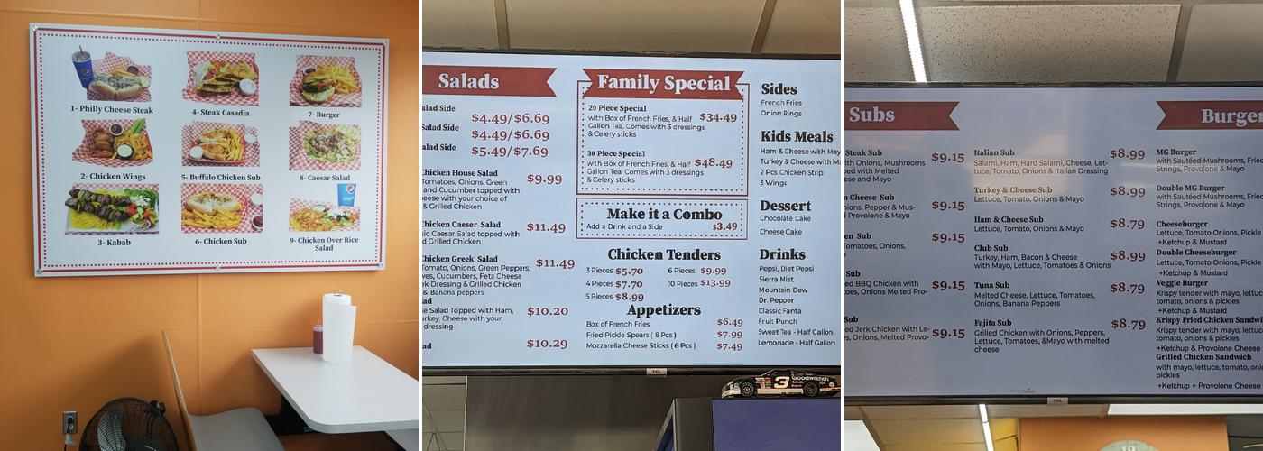 Mix Grill Kabab & Wings Menu