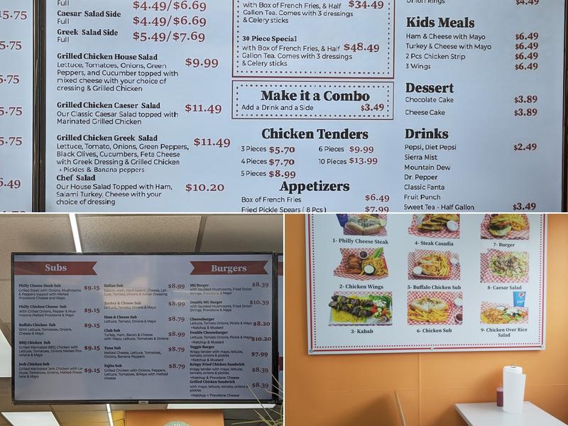 Mix Grill Kabab & Wings Menu