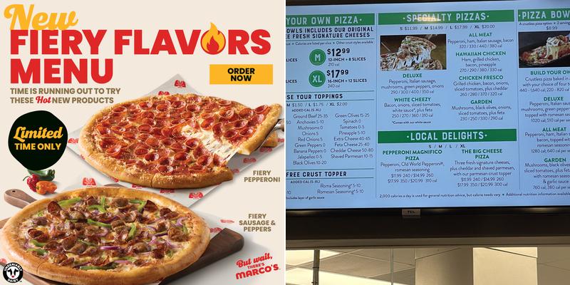 Marco's Pizza Menu