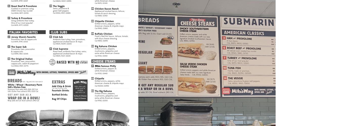 Jersey Mike's Subs Menu