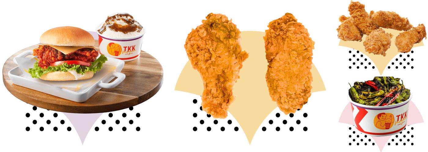 T.K.K. Fried Chicken Menu