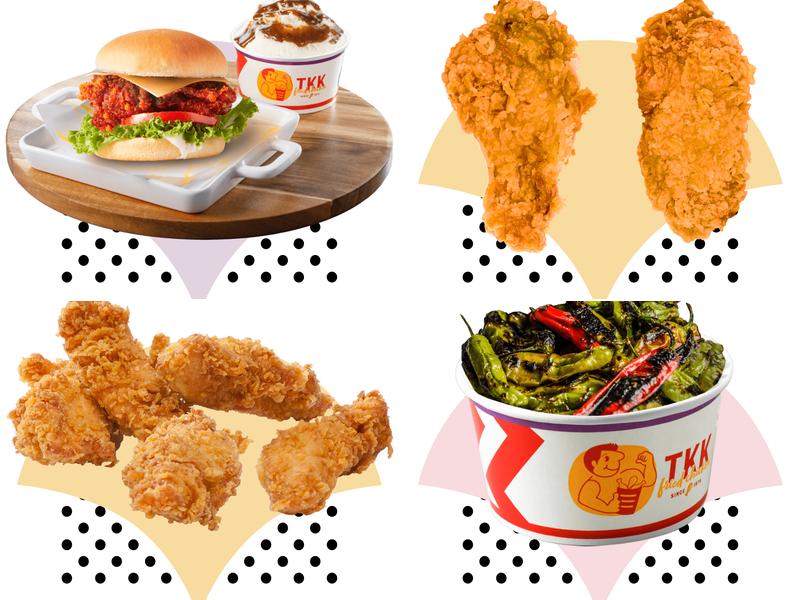 T.K.K. Fried Chicken Menu