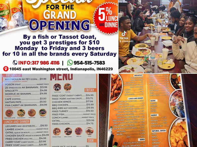 SASHA CARIBBEAN RESTAURANT Menu